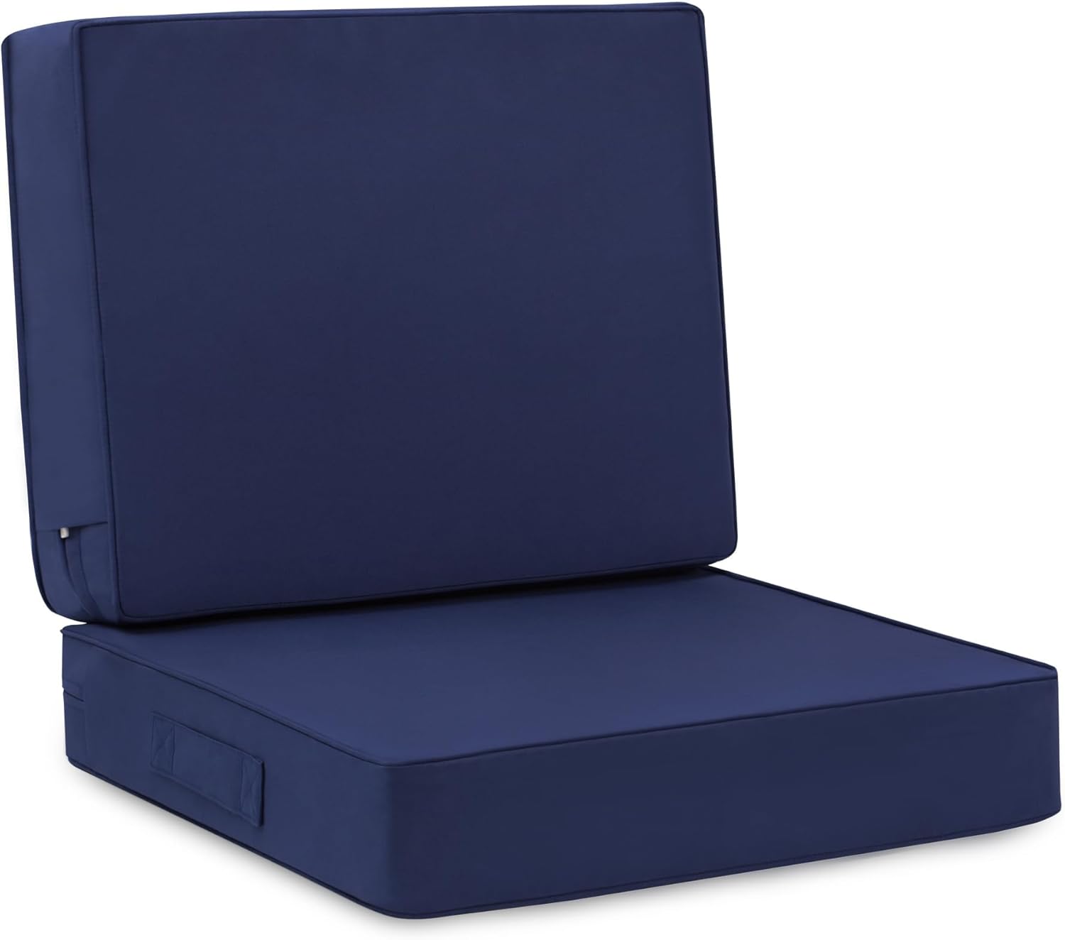 Favoyard Deep Seat Patio Cushion Set 24 x 24 Inch Waterproof Outdoor Chair Cushions for Patio Furniture with Fade Resistant and Removable Cover with Handle & Adjustable Straps for Patio, Yard, Garden