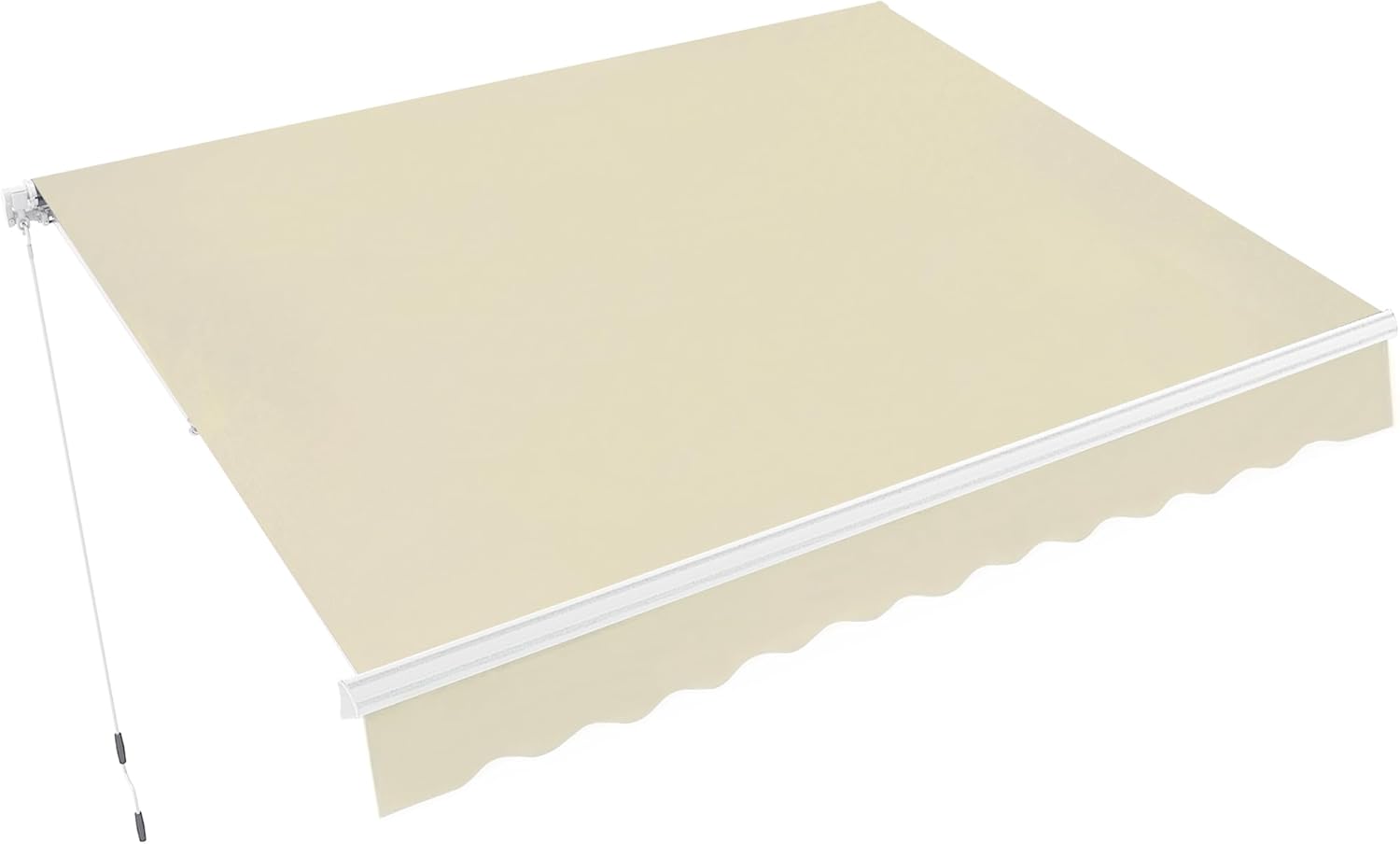 MCombo Patio Awning 10x8 Feet Sunshade Canopy for Manual Retractable Awnings, 4627 (Beige, 10x8ft)