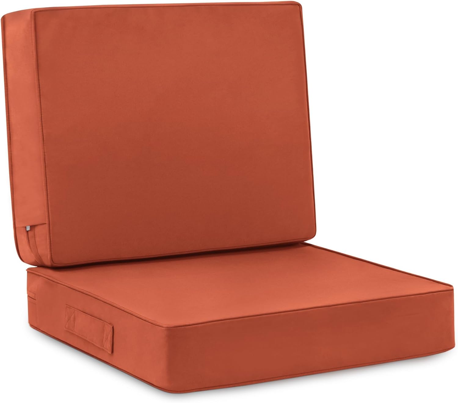 Favoyard Deep Seat Patio Cushion Set 24 x 24 Inch Waterproof Outdoor Chair Cushions for Patio Furniture with Fade Resistant and Removable Cover with Handle & Adjustable Straps for Patio, Yard, Garden