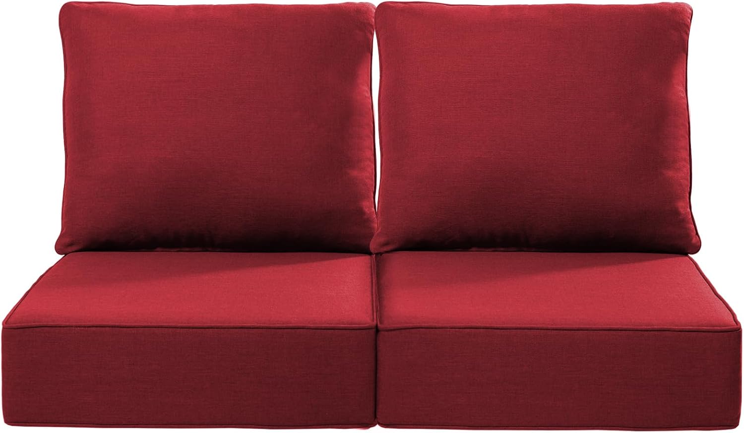 Luxury 24x24x6 Inch Outdoor Cushions for 5 Peice Patio Furniture Set - Set of 5 Water-Resistant Pillow for Dining Rocking Swivel Chairs Loveseat Couch Sectional Sofa - Beige