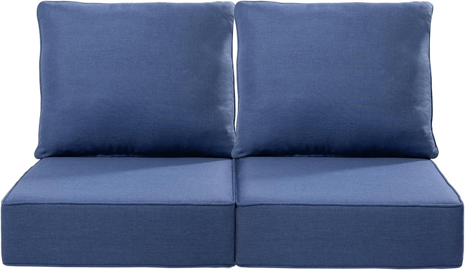 Luxury 24x24x6 Inch Outdoor Cushions for 5 Peice Patio Furniture Set - Set of 5 Water-Resistant Pillow for Dining Rocking Swivel Chairs Loveseat Couch Sectional Sofa - Beige