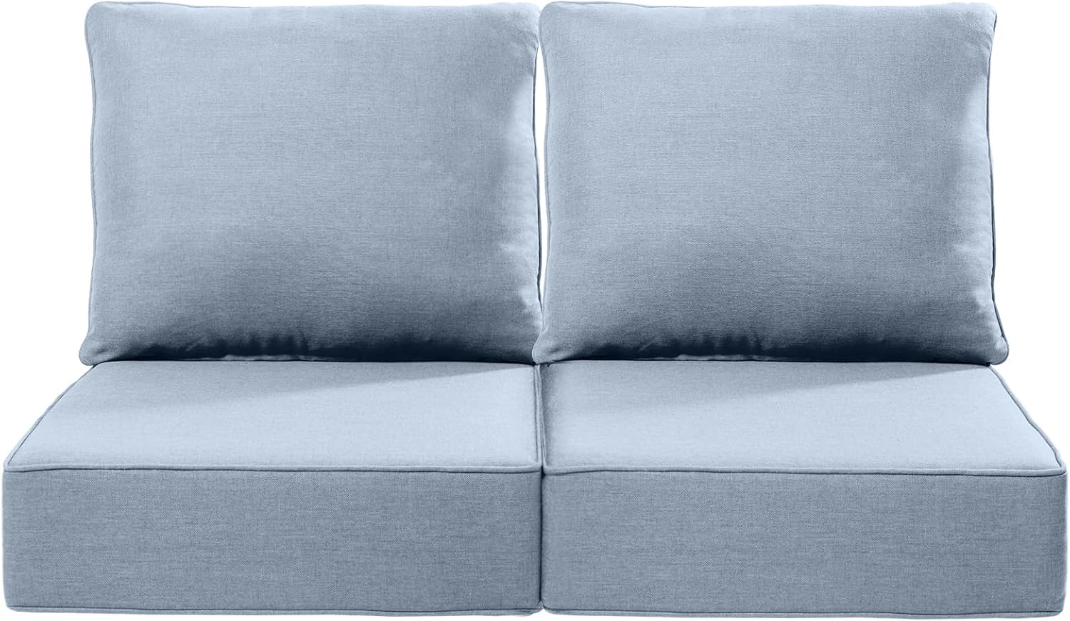 Luxury 24x24x6 Inch Outdoor Cushions for 5 Peice Patio Furniture Set - Set of 5 Water-Resistant Pillow for Dining Rocking Swivel Chairs Loveseat Couch Sectional Sofa - Beige