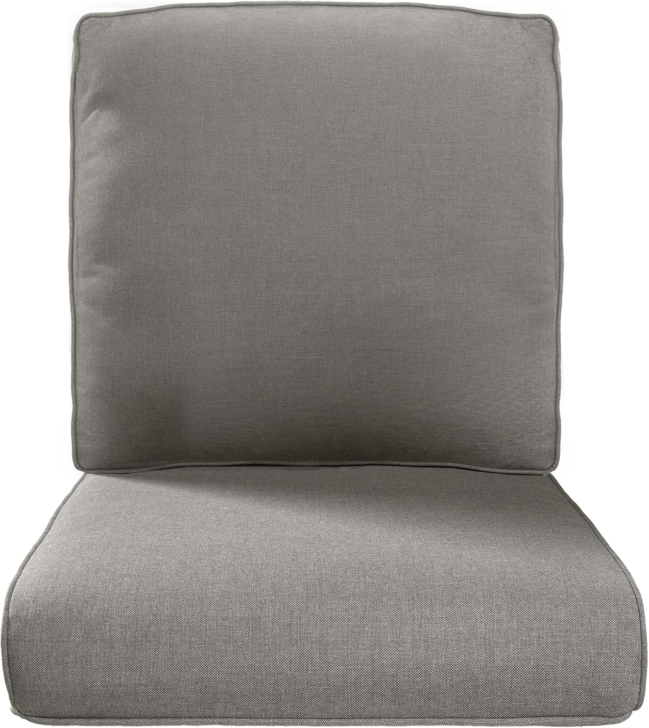 Luxury 24x24x6 Inch Outdoor Cushions for 5 Peice Patio Furniture Set - Set of 5 Water-Resistant Pillow for Dining Rocking Swivel Chairs Loveseat Couch Sectional Sofa - Beige