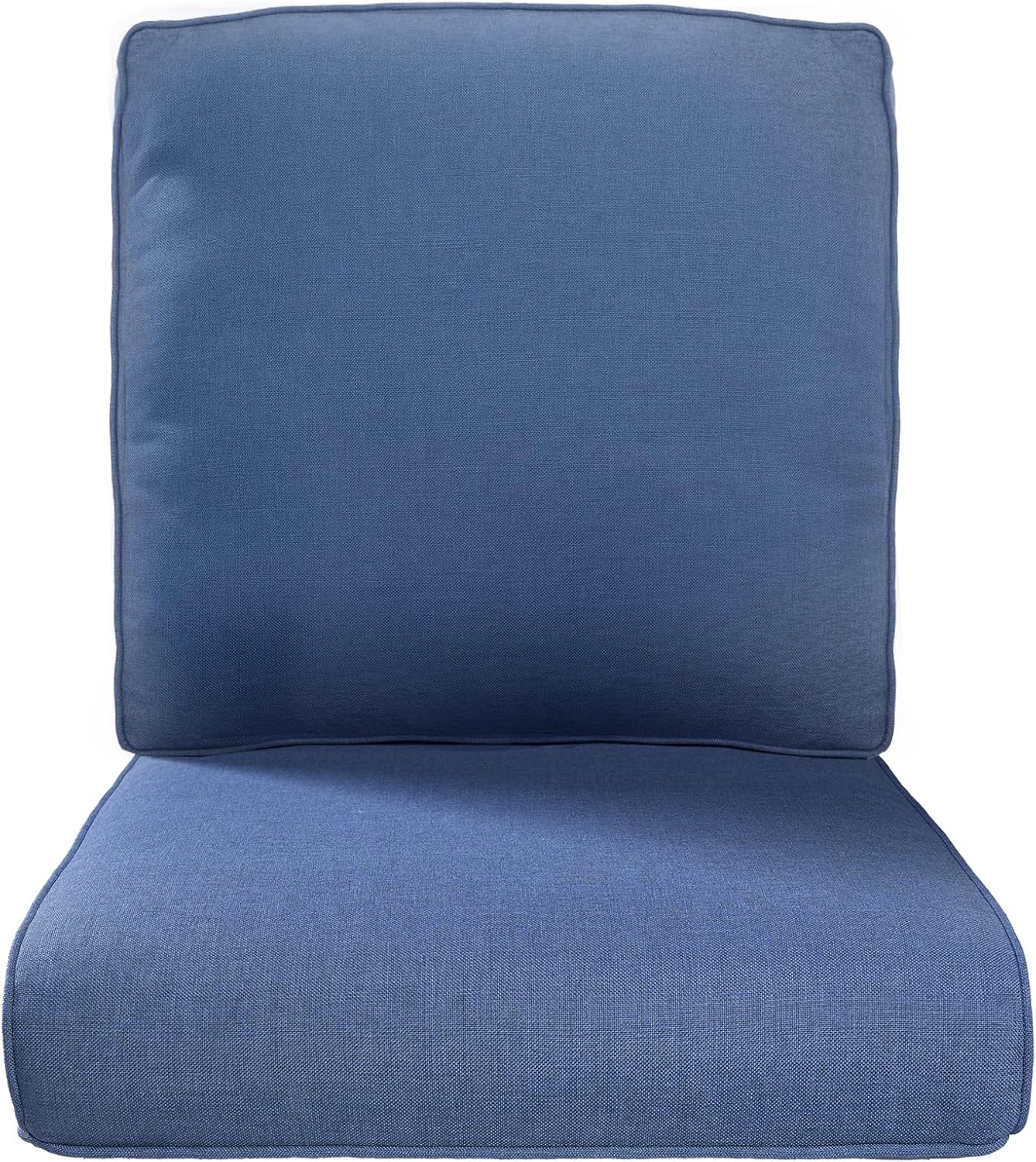 Luxury 24x24x6 Inch Outdoor Cushions for 5 Peice Patio Furniture Set - Set of 5 Water-Resistant Pillow for Dining Rocking Swivel Chairs Loveseat Couch Sectional Sofa - Beige